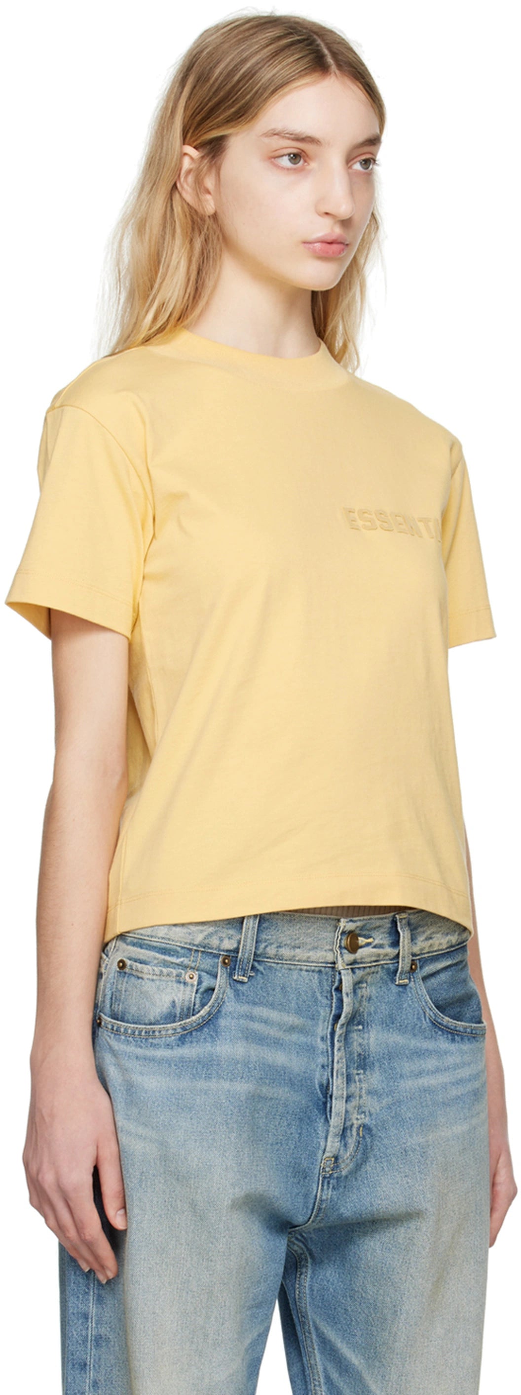 Fear Of God ESSENTIALS - Women's Tee "Light Tuscan" (Amarelo)