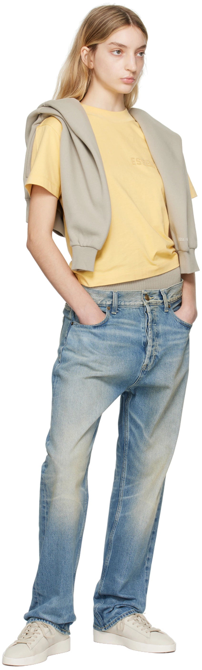 Fear Of God ESSENTIALS - Women's Tee "Light Tuscan" (Amarelo)