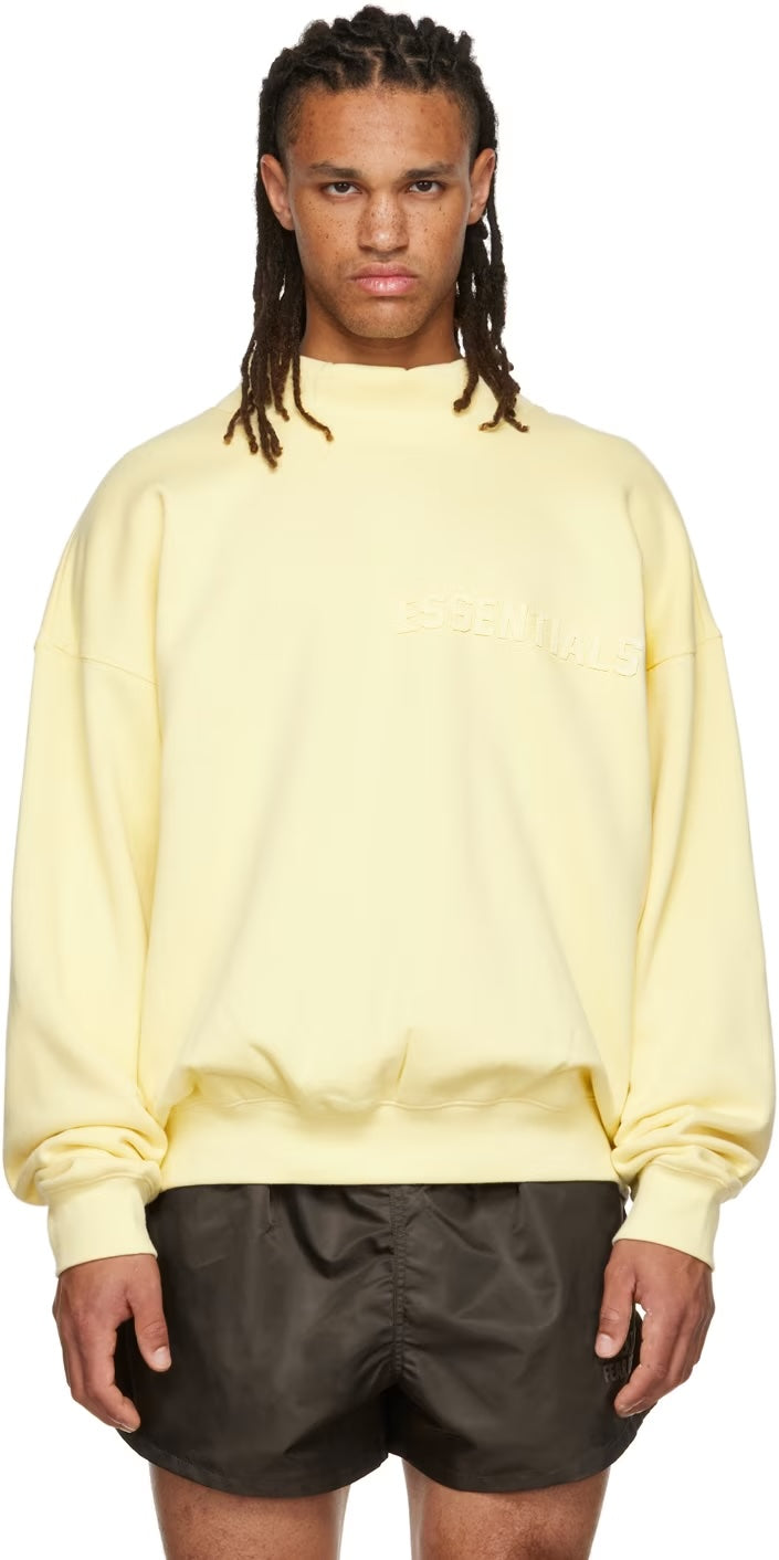 Fear Of God ESSENTIALS - Yellow Mock Neck Sweat