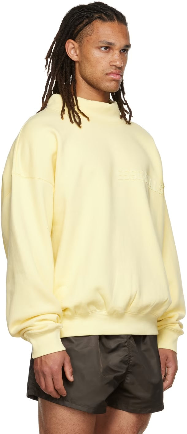 Fear Of God ESSENTIALS - Yellow Mock Neck Sweat